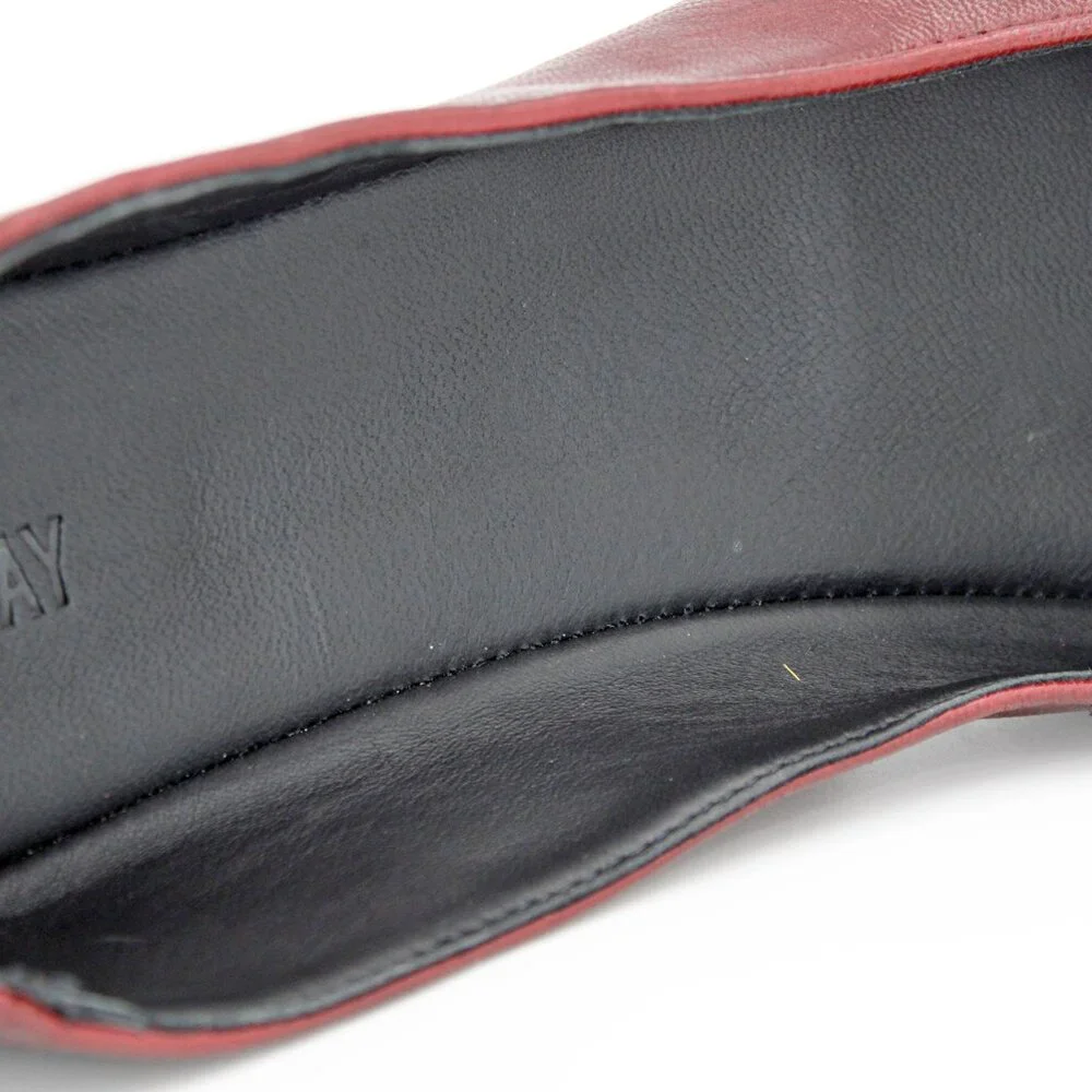 Thursday Everyday Women's ‘Feliz’ Burgundy Leather Ballet Flat: Size 11.5 - Picture 7 of 8